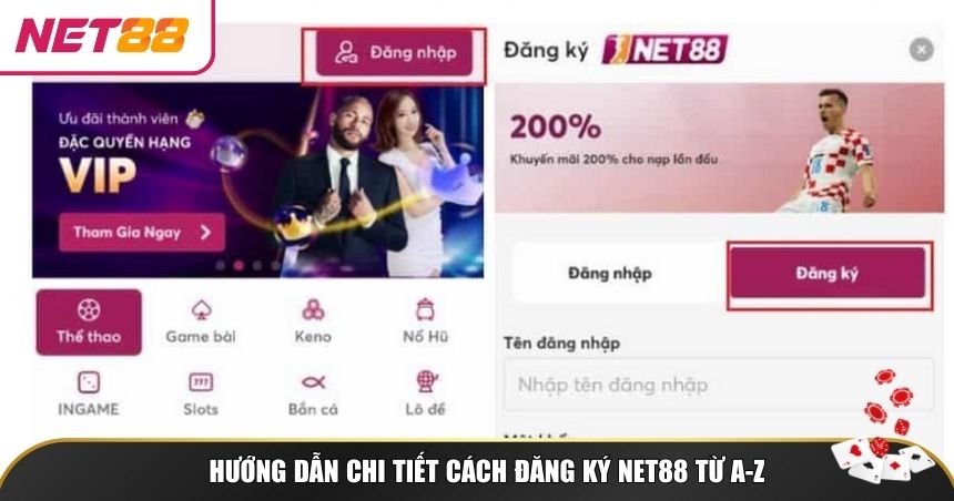 Hướng dẫn từng bước từ A đến Z để bạn đăng ký NET88 an toàn
