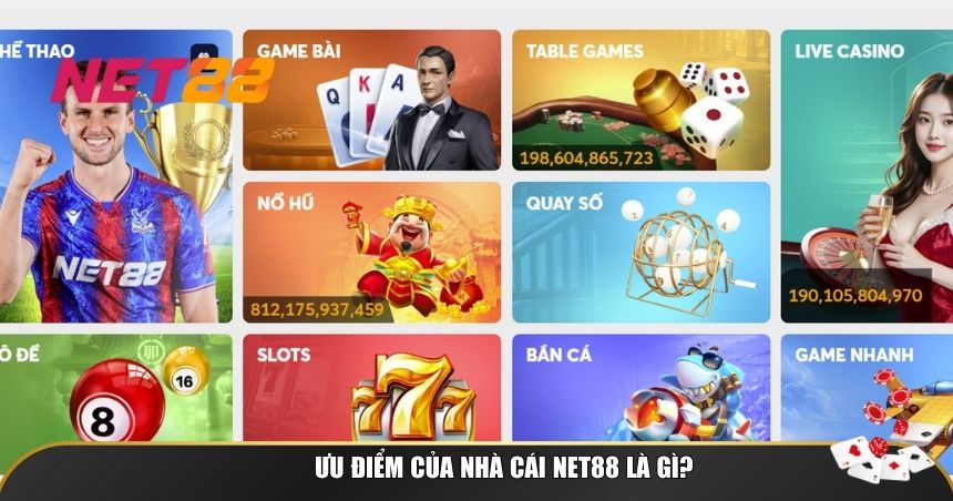 Ưu điểm của nhà cái NET88 là gì?
